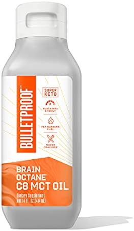 Bulletproof Brain Octane C8 MCT Oil Travel Size  3 Ounces  Keto Supplement for Sustained Energy and Fewer Cravings