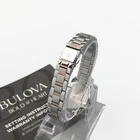 Bulova 98P200 Lady Sutton White Rose Gold Diamond Quartz Women s Watch 28mm New