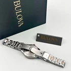 Bulova 98P200 Lady Sutton White Rose Gold Diamond Quartz Women s Watch 28mm New