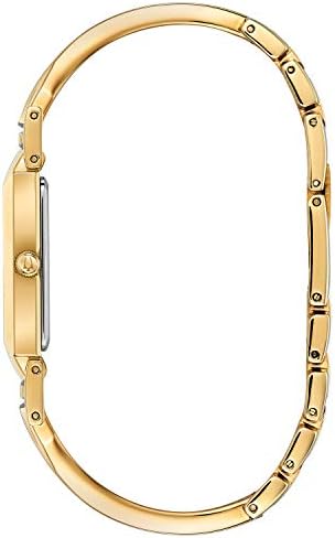 Bulova Ladies Classic Diamond Dial Quartz Stainless Steel Watch  Rectangle  Mother of Pearl