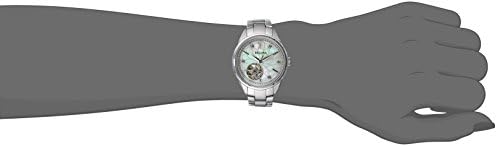 Bulova Ladies Classic Diamond 3 Hand Automatic in Stainless Steel  Mother of Pearl Dial and Open Aperture Dial