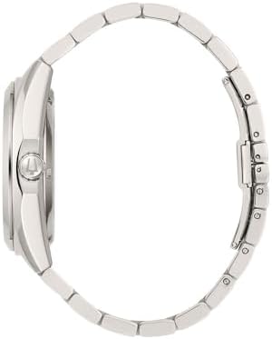 Bulova Mens Classic Surveyor 3 Hand Automatic Watch  Hack Feature  Luminous Hand  Open Aperture  Screw Back Case  42mm