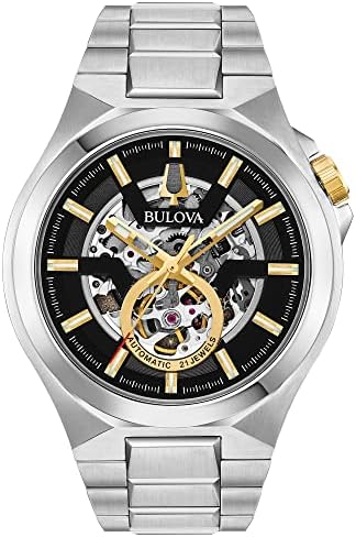 Bulova Mens Classic Maquina Automatic Open Aperture Watch