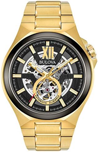 Bulova Mens Classic Maquina Automatic Open Aperture Watch