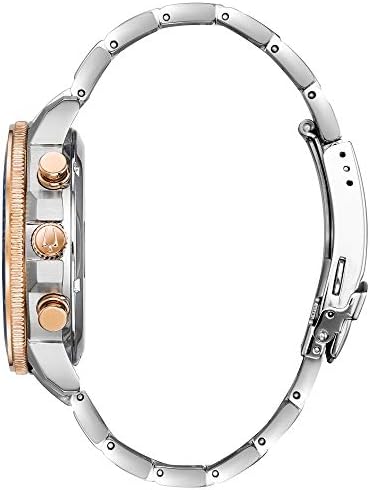 Bulova Mens Marine Star Series C Two Tone Stainless Steel 6 Hand Chronograph Quartz Watch