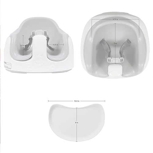 Bumbo 3 in 1 Multi Seat for 6 to 36 Months  Travel Baby Feeding & Play Floor Seat  All in One Portable Booster with Tray & Toddler High Chair  Taupe