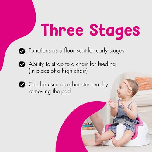 Bumbo 3 in 1 Multi Seat for 6 to 36 Months  Travel Baby Feeding & Play Floor Seat  All in One Portable Booster with Tray & Toddler High Chair  Taupe