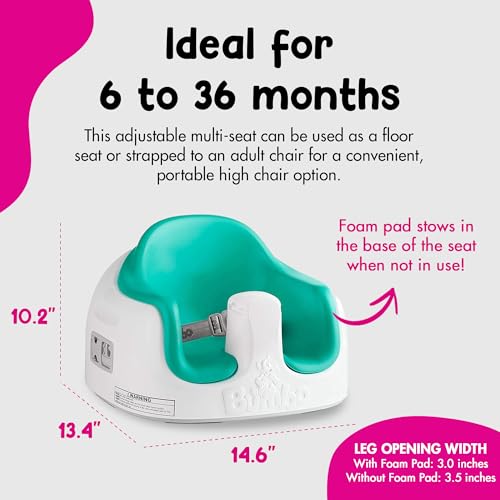 Bumbo 3 in 1 Multi Seat for 6 to 36 Months  Travel Baby Feeding & Play Floor Seat  All in One Portable Booster with Tray & Toddler High Chair  Taupe