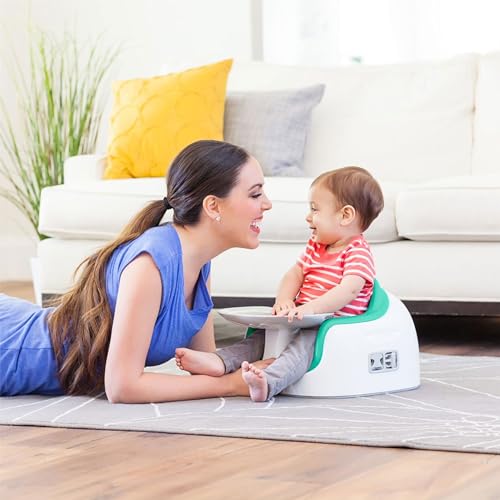 Bumbo 3 in 1 Multi Seat for 6 to 36 Months  Travel Baby Feeding & Play Floor Seat  All in One Portable Booster with Tray & Toddler High Chair  Taupe