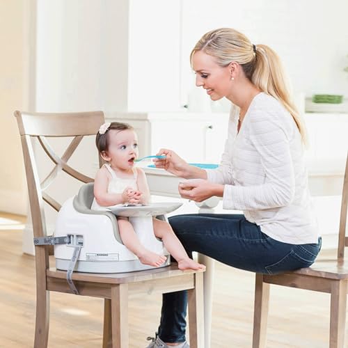 Bumbo 3 in 1 Multi Seat for 6 to 36 Months  Travel Baby Feeding & Play Floor Seat  All in One Portable Booster with Tray & Toddler High Chair  Taupe