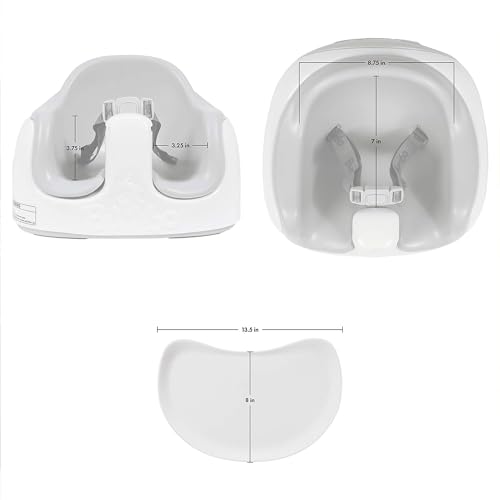 Bumbo 3 in 1 Multi Seat for 6 to 36 Months  Travel Baby Feeding & Play Floor Seat  All in One Portable Booster with Tray & Toddler High Chair  Taupe