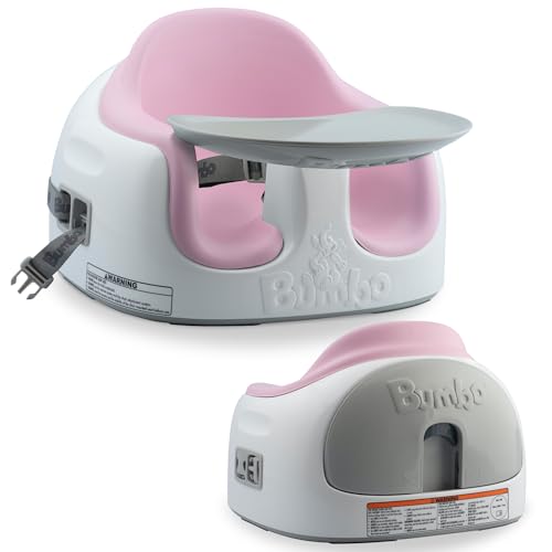 Bumbo 3 in 1 Multi Seat for 6 to 36 Months  Travel Baby Feeding & Play Floor Seat  All in One Portable Booster with Tray & Toddler High Chair  Taupe