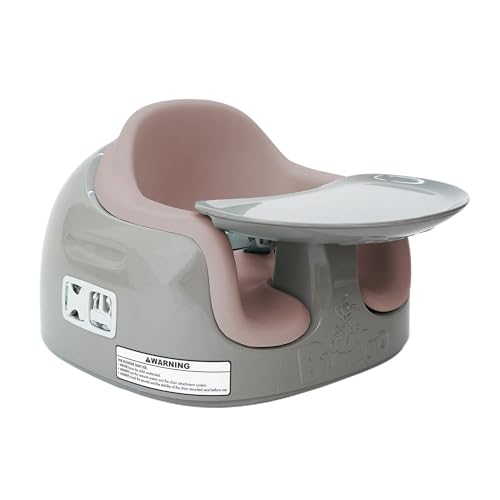 Bumbo 3 in 1 Multi Seat for 6 to 36 Months  Travel Baby Feeding & Play Floor Seat  All in One Portable Booster with Tray & Toddler High Chair  Taupe