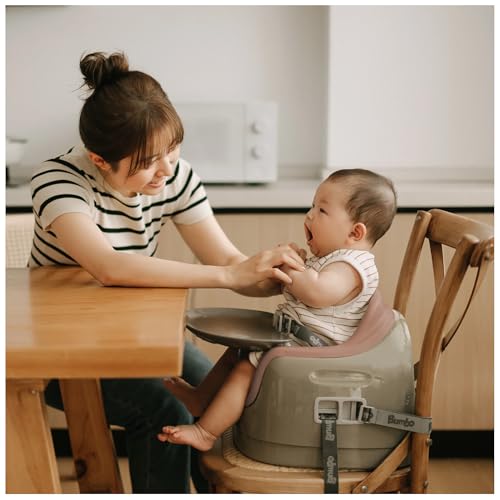 Bumbo 3 in 1 Multi Seat for 6 to 36 Months  Travel Baby Feeding & Play Floor Seat  All in One Portable Booster with Tray & Toddler High Chair  Taupe