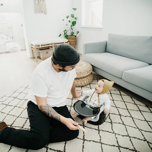 Bumbo 3 in 1 Multi Seat for 6 to 36 Months  Travel Baby Feeding & Play Floor Seat  All in One Portable Booster with Tray & Toddler High Chair  Taupe