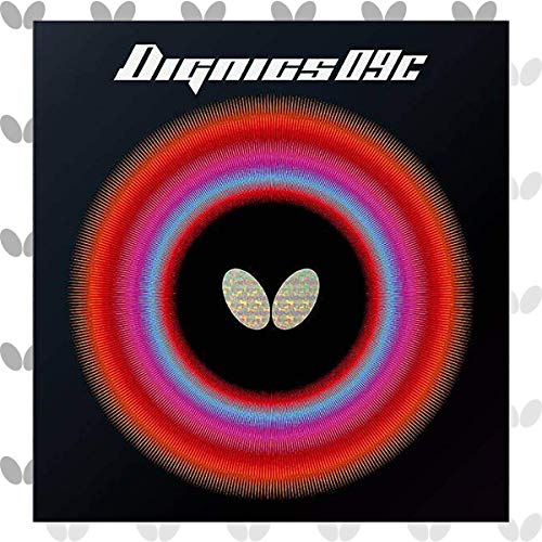 Butterfly Dignics 09C Table Tennis Rubber   1 9 or 2 1 mm   Red or Black   1 Inverted Table Tennis Rubber Sheet   Professional Table Tennis Rubber   Rubber of Choice for Timo Boll