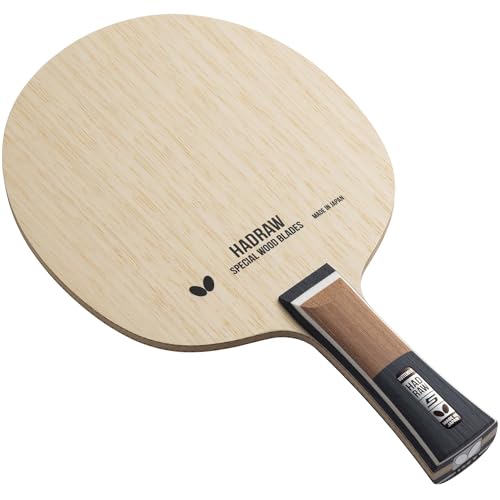 Butterfly Hadraw 5 Table Tennis Blade   Professional Blade   All Wood Table Tennis Blade   Available in Flared or Straight Shakehand Handle Styles   Made in Japan