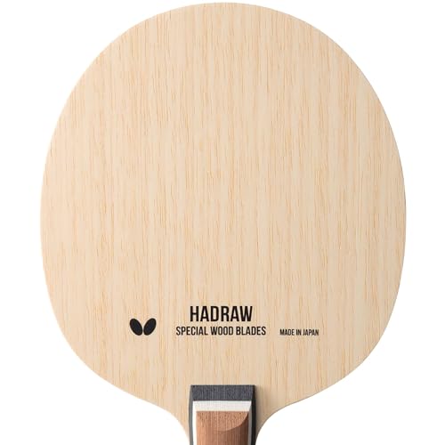 Butterfly Hadraw 5 Table Tennis Blade   Professional Blade   All Wood Table Tennis Blade   Available in Flared or Straight Shakehand Handle Styles   Made in Japan