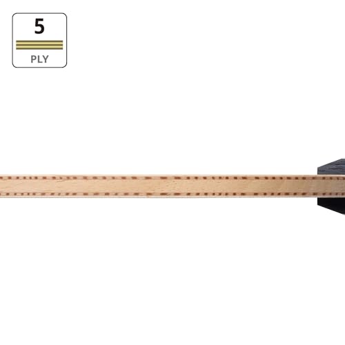 Butterfly Hadraw 5 Table Tennis Blade   Professional Blade   All Wood Table Tennis Blade   Available in Flared or Straight Shakehand Handle Styles   Made in Japan