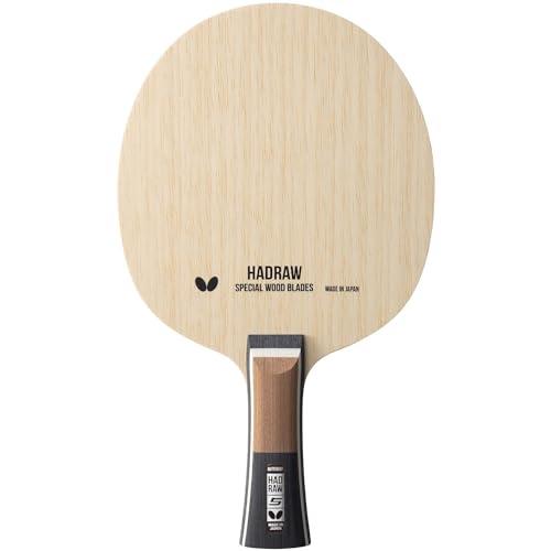 Butterfly Hadraw 5 Table Tennis Blade   Professional Blade   All Wood Table Tennis Blade   Available in Flared or Straight Shakehand Handle Styles   Made in Japan