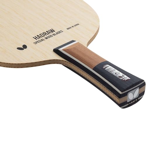 Butterfly Hadraw 5 Table Tennis Blade   Professional Blade   All Wood Table Tennis Blade   Available in Flared or Straight Shakehand Handle Styles   Made in Japan