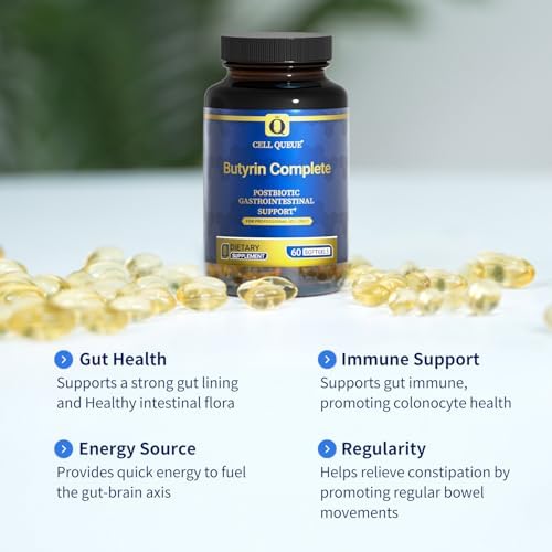 Butyrate Supplement   3 in 1 Butyric Acid  Tributyrin  Postbiotics for Gut Health & Leaky Gut Support  Colon Health  Bloating  Constipation  Modulating Intestinal Flora  60 Softgels