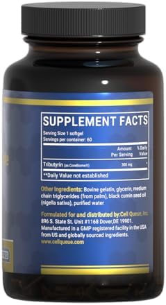Butyrate Supplement   3 in 1 Butyric Acid  Tributyrin  Postbiotics for Gut Health & Leaky Gut Support  Colon Health  Bloating  Constipation  Modulating Intestinal Flora  60 Softgels