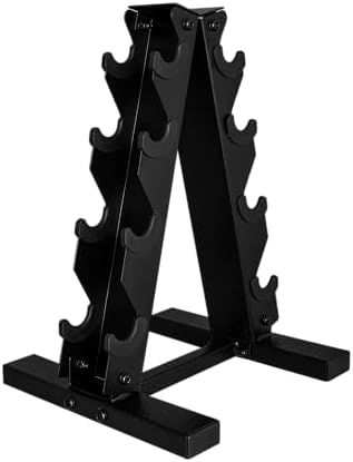 CAP Barbell Rubber Coated Dumbbell Weight Set with Vertical Rack   100 lb  150 lb  and 210 lb Options