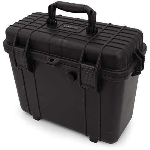 CASEMATIX Microphone Hard Case for 8 Mics Compatible with Sennheiser  Shure  Audio Technica Microphones and Other Wireless Mic System Transmitter Receiver Microphones   Case Only