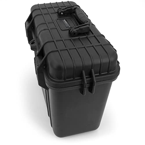 CASEMATIX Microphone Hard Case for 8 Mics Compatible with Sennheiser  Shure  Audio Technica Microphones and Other Wireless Mic System Transmitter Receiver Microphones   Case Only