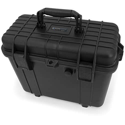 CASEMATIX Microphone Hard Case for 8 Mics Compatible with Sennheiser  Shure  Audio Technica Microphones and Other Wireless Mic System Transmitter Receiver Microphones   Case Only