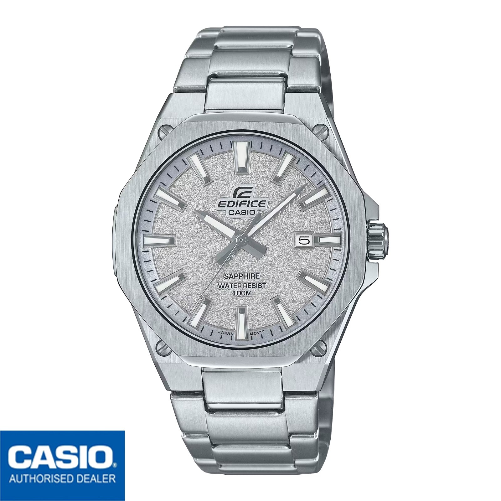 CASIO EFR-S108DE-8AVUEF⎪EFR-S108DE-8A⎪CRISTAL DE ZAFIRO⎪CONSTRUCCIÓN Clásica⎪Hombre -
