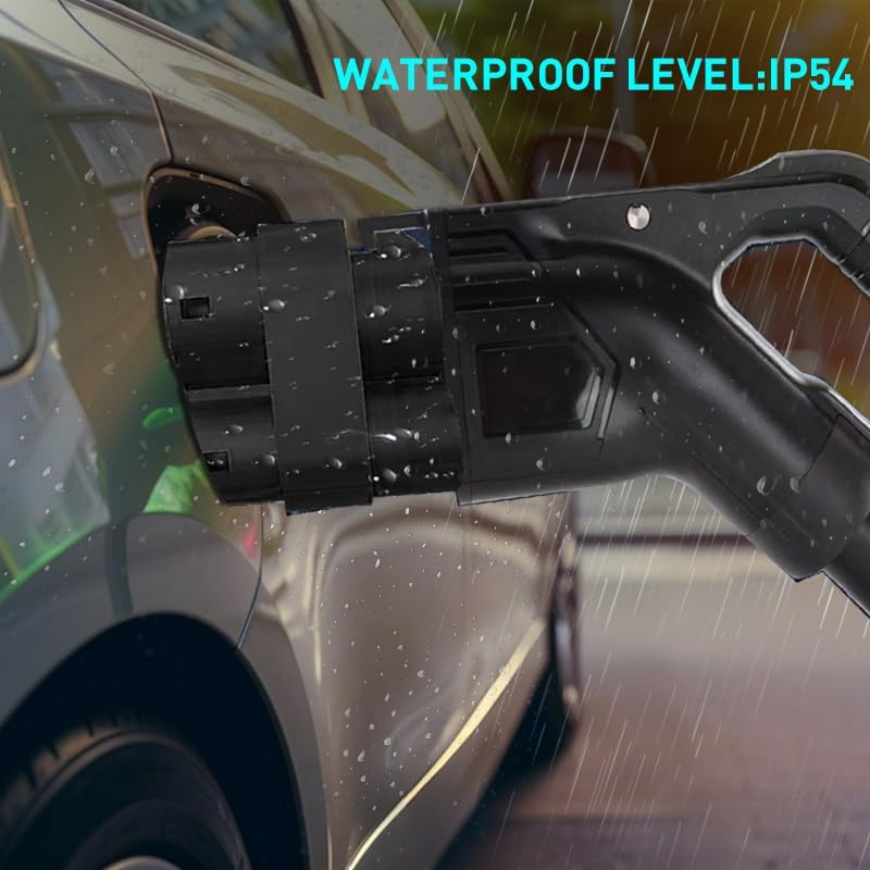 CCS1 to CCS2 Adapter EV Charger Adpater DC 1000V 400A and AC 32A EV Charger Connector Black Type 1 to Type 2 Adapter SAE j1772 to IEC62196