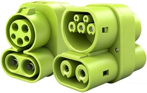 CCS1 to CCS2 Adapter EV Charger Adpater DC 1000V 400A and AC 32A EV Charger Connector Black Type 1 to Type 2 Adapter SAE j1772 to IEC62196