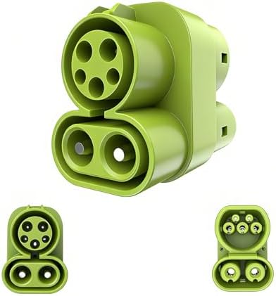 CCS1 to CCS2 Adapter EV Charger Adpater DC 1000V 400A and AC 32A EV Charger Connector Black Type 1 to Type 2 Adapter SAE j1772 to IEC62196