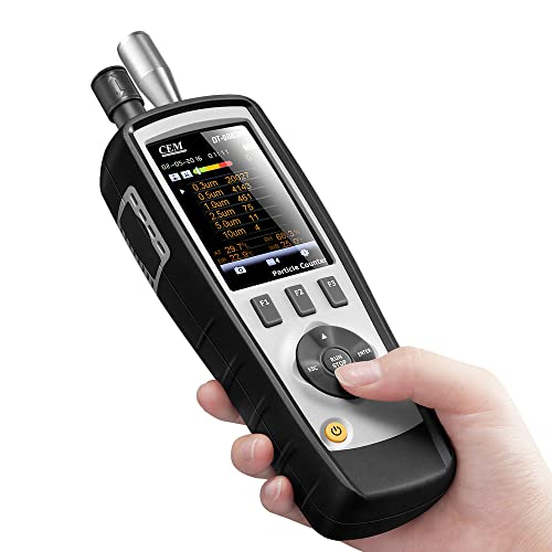 CEM T ax Included DT 9883M cleanroom Particle Counter PM2 5/10 HCHO CO2 TVOC Air Particle  0 3 0 5 1 0 2 5 5 0 10 m Supports Photos and Camera