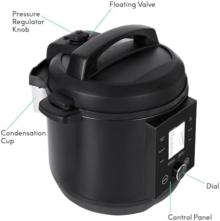 CHEF iQ Smart Pressure Cooker with WiFi and Built in Scale   Easy to Use 10 in 1 Multicooker with 500  Guided Recipes   Rice Cooker  Slow Cooker  Instant Meals for Foodies   6 Quart   Family Size