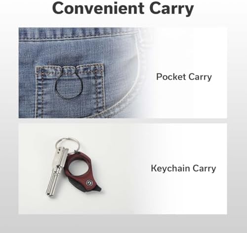 CIVIVI Pyrus Mini Keychain Knife  1 Piece   Small EDC Pocket Folding Box Cutter with 14C28N Blade & Ringed G10 Handle  Christmas Stocking Stuffers Gift for Men Women C23038 1  Burgundy