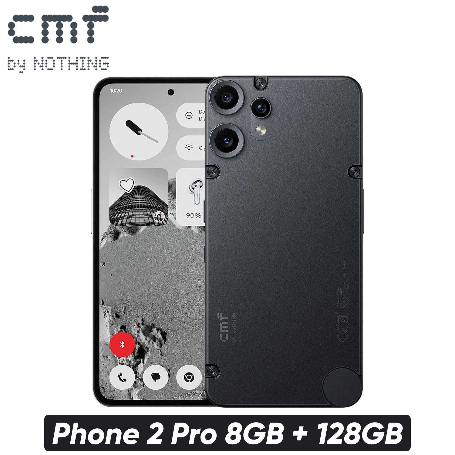 CMF Phone 2 Pro 5G Smartphone  Unlock Phones  Dual SIM  50 MP Camera  6 67" AMOLED Display  5000mAh  NFC  8 128GB   Black