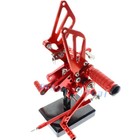CNC Rearset Footrest For SV650 SV650S SV1000 SV1000S 1998 2014 Foot Pegs Pedals