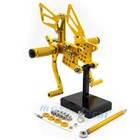 CNC Rearset Footrest For SV650 SV650S SV1000 SV1000S 1998 2014 Foot Pegs Pedals