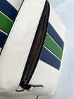 COACH CBI37 West Backpack Leather/Varsity Stripe/Chalk/ 598/NWT