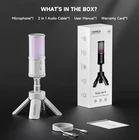 COMICA EJoy UNI S USB Gaming Microphone RGB Condenser Mic PC PS5 NEW