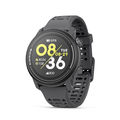 COROS PACE 3 GPS Sport Watch  Lightweight  Comfortable Running Watch  17 Day Battery Life  Accurate GPS  Heart Rate Monitor  Navigation  Sleep Tracking  Training Plan  Run  Bike  and Ski Black silicon