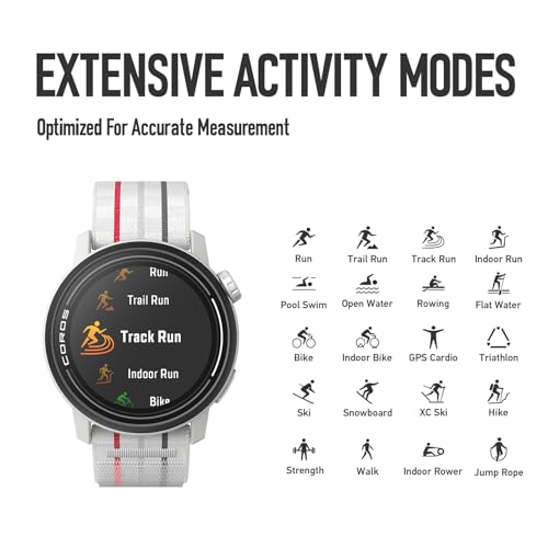 COROS PACE 3 GPS Sport Watch Lightweight Comfortable Running Watch 17 Day Battery Life Accurate GPS Heart Rate Monitor Navigation Sleep Tracking Training Plan Run Bike and Ski Black silicon