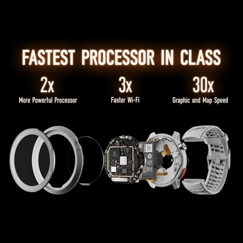 COROS PACE Pro GPS SPORT WATCH  1 3 inch AMOLED Touchscreen  Fastest in Class Processor Running Watch  20 days Battery Life  Navigation with Global Offline Maps  Sleep Tracking  Running  Cycling Black