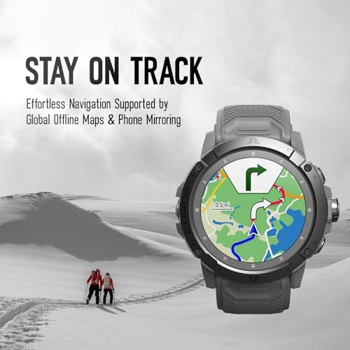 COROS VERTIX 2S Adventure GPS Watch  40 Days Battery Life  GPS Navigation with Global Offline Maps  Route Planner  Heart Rate Monitor  Rock Climbing  Skiing  Running  Biking   Space Black