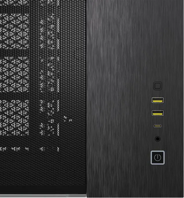 CORSAIR 2500X Micro ATX Dual Chamber PC Case  Black/Obsidian Aluminum  CC 9011287 WW