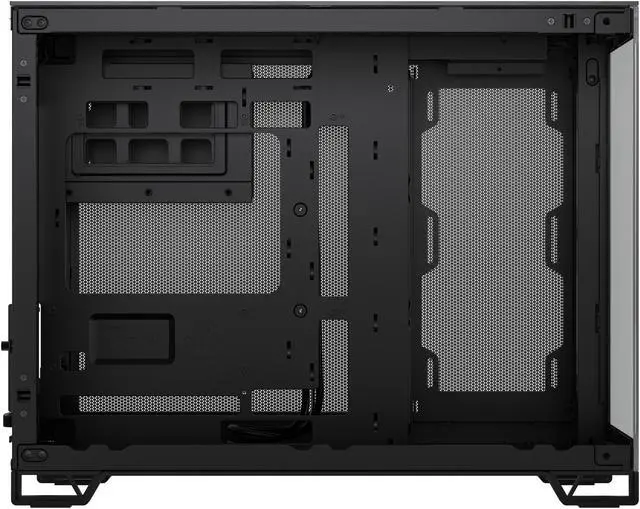 CORSAIR 2500X Micro ATX Dual Chamber PC Case  Black/Obsidian Aluminum  CC 9011287 WW