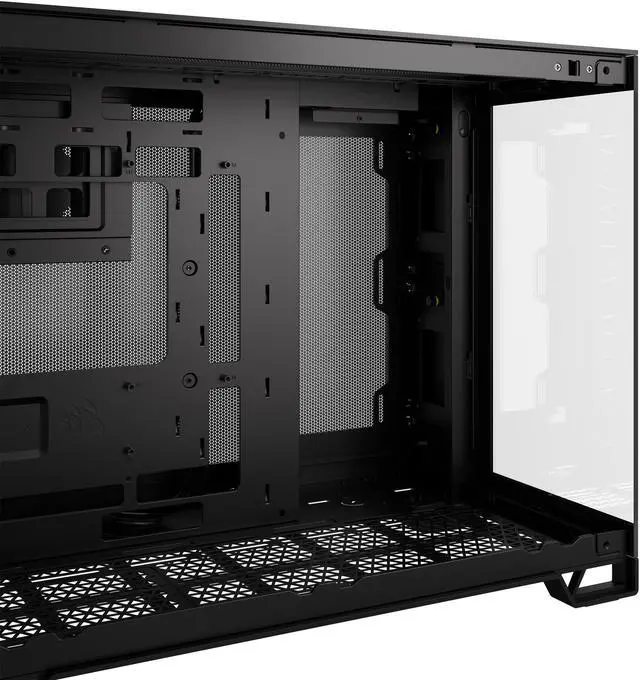 CORSAIR 2500X Micro ATX Dual Chamber PC Case  Tempered Glass Front Panels   Fits up to 9x 120mm fans   3x Radiator Mounting Positions   Highly Customizable